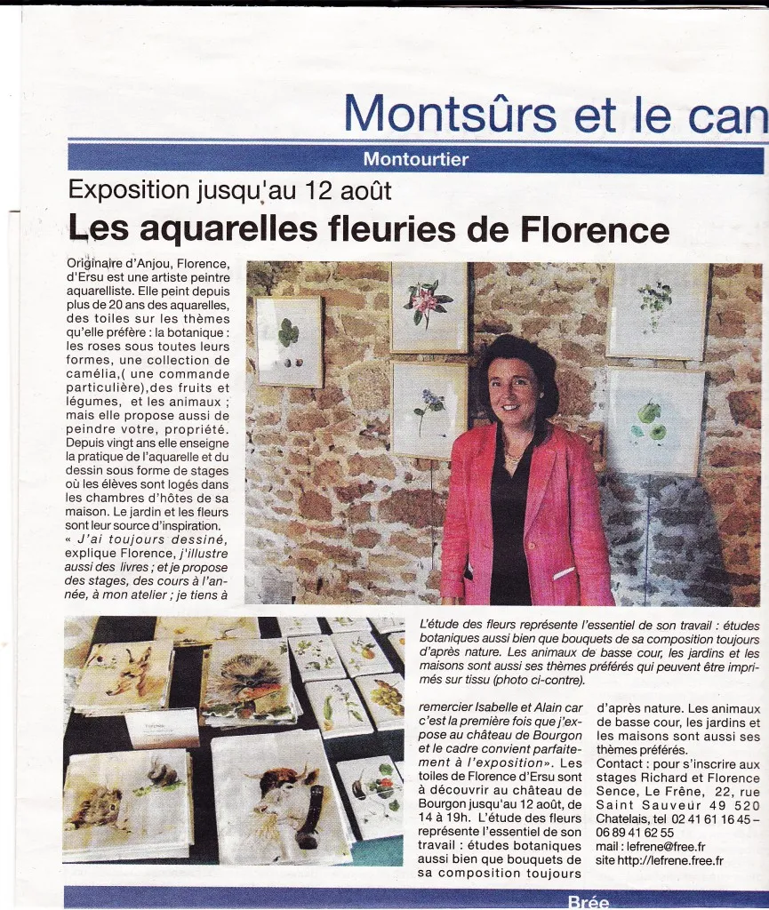 Château de Bourgon - Exposition Florence d'Ersu