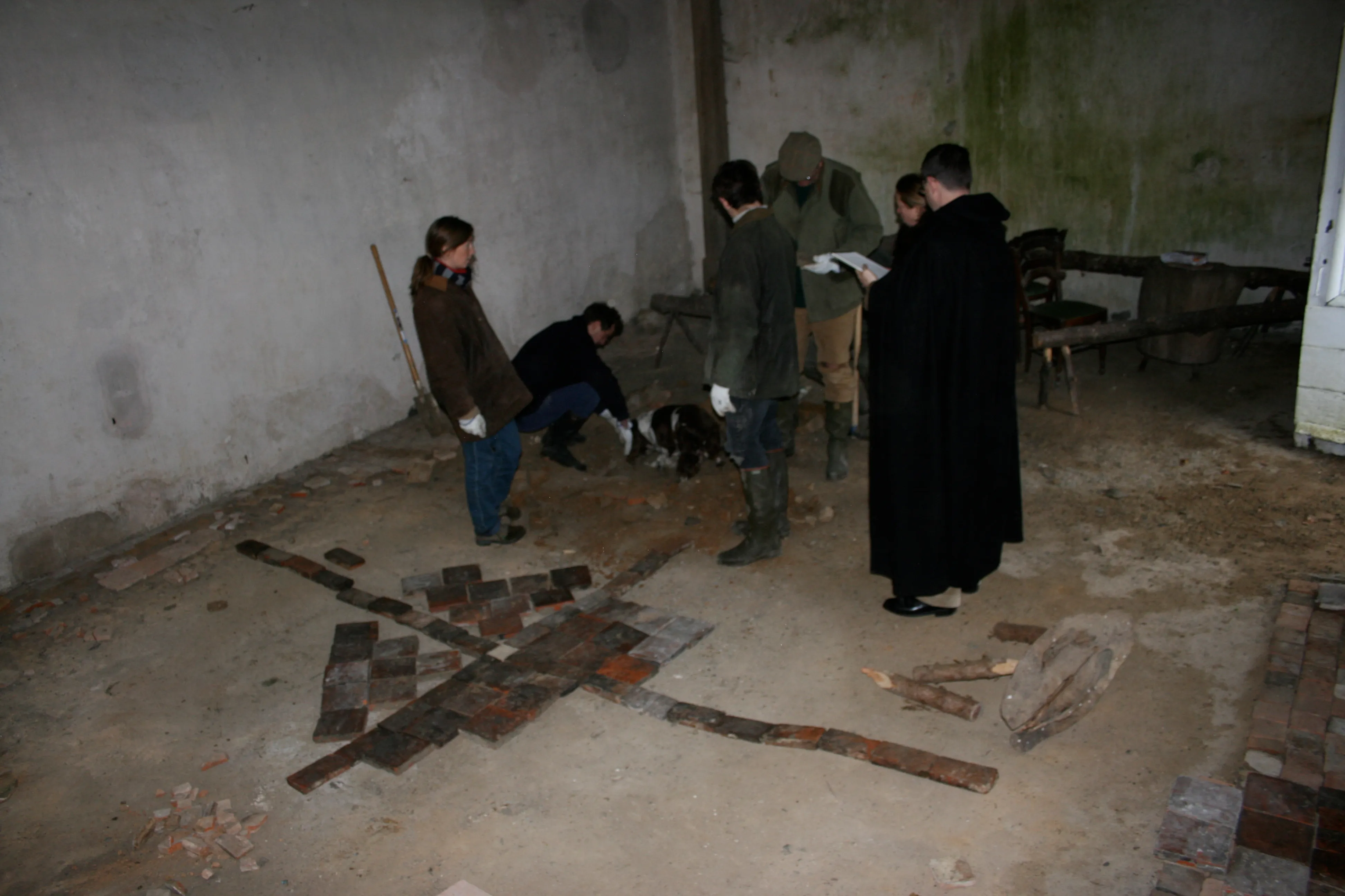 Renovation of the floor in the castle chapel