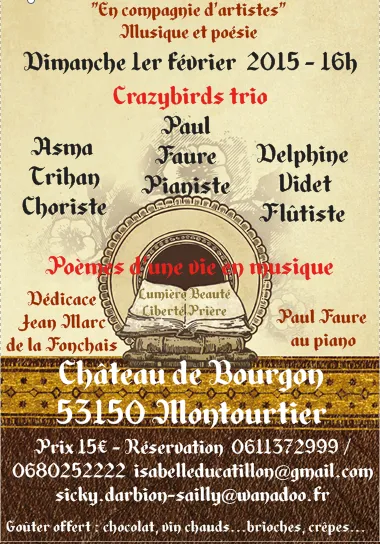 Concert on February 1, 2015: Poems of a Lifetime Set to Music!
