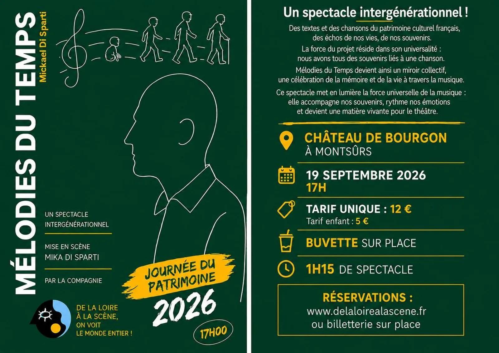 Poster of the "Mélodies du temps" show